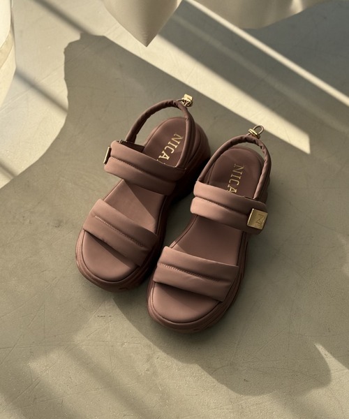 セール】【NICAL】ダブルベルトパデットサンダル/554216（サンダル