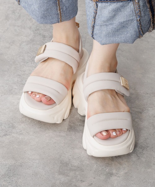 NICAL（ニカル）の「【NICAL】ダブルベルトパデットサンダル/554216（サンダル・レディース・カーキ/アイボリー/ブラック/ピンク・MEDIUM/SMALL/X-LARGE/LARGE）」の19枚目の写真