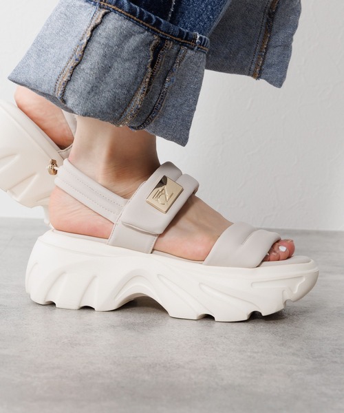 NICAL（ニカル）の「【NICAL】ダブルベルトパデットサンダル/554216（サンダル・レディース・カーキ/アイボリー/ブラック/ピンク・MEDIUM/SMALL/X-LARGE/LARGE）」の20枚目の写真