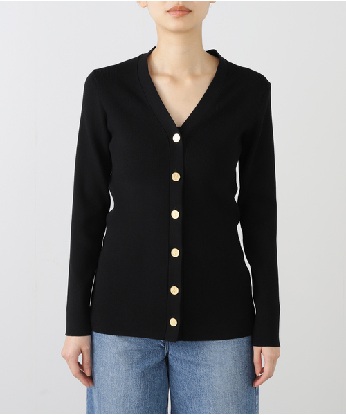 追加 *DINER RIB Vネックカーディガン（カーディガン/ボレロ