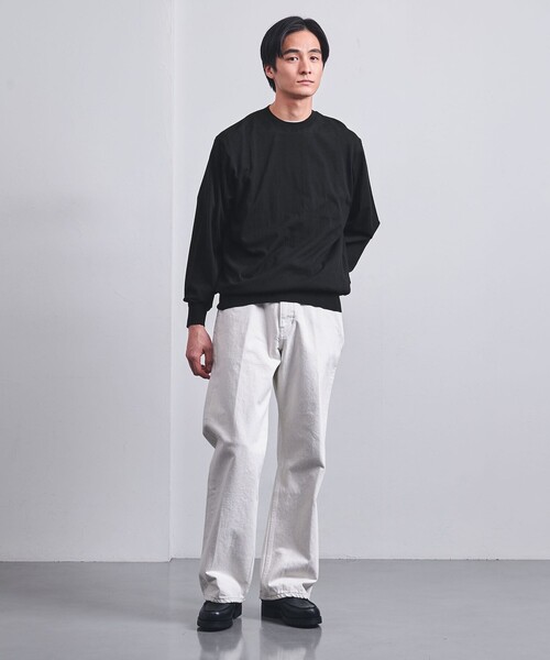 UNITED ARROWS（ユナイテッドアローズ）の「４シーズンズ ハイゲージ クルーネックニット（ニット/セーター・メンズ・ブラック/ライム/オレンジ/ケリーグリーン・S/M/L/XL）」の8枚目の写真