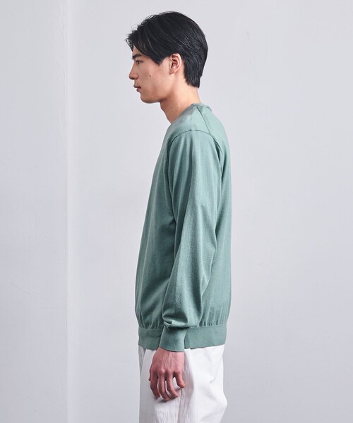 UNITED ARROWS（ユナイテッドアローズ）の「４シーズンズ ハイゲージ クルーネックニット（ニット/セーター・メンズ・ブラック/ライム/オレンジ/ケリーグリーン・S/M/L/XL）」の13枚目の写真