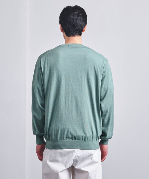 UNITED ARROWS（ユナイテッドアローズ）の「４シーズンズ ハイゲージ クルーネックニット（ニット/セーター・メンズ・ブラック/ライム/オレンジ/ケリーグリーン・S/M/L/XL）」の14枚目の写真