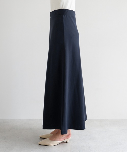 【着用1回】アドーア　2023 SS クリアポンチロングスカート ネイビー 着用1回】アドーア 2023 SS クリアポンチロングスカート