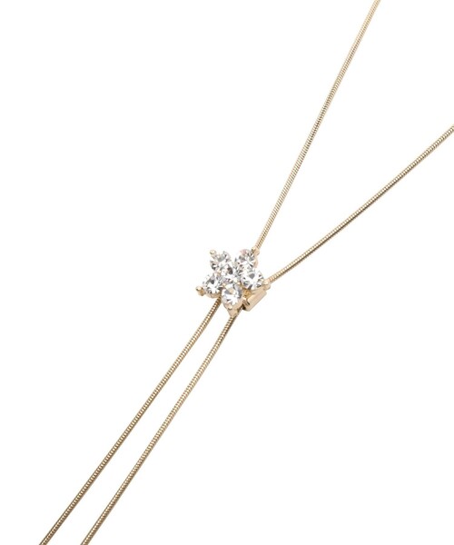 ROPE' PICNIC（ロペピクニック）の「ミニモチーフラリエット（ネックレス・レディース・ホワイト/ゴールド・FREE）」の3枚目の写真