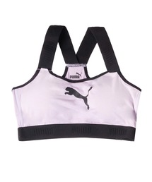 PUMA（プーマ）の「PUMA プーマ レディース 吸水速乾 抗菌防臭 ストレッチ ブランド ロゴ ワンポイント 30mmストラップ ハーフトップ スポーツブラ 下着（スポーツブラ・レディース）」