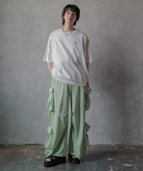 HARE（ハレ）の「【SET UP対応】ダブルポケットカーゴパンツ(HARE)（カーゴパンツ・メンズ・チェック/グレー/ブラック/ブラック系その他/ピンク/グレー系その他/グリーン/ブラック系その他2・SMALL/MEDIUM）」の20枚目の写真