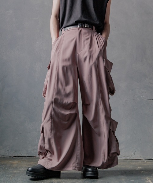 HARE（ハレ）の「【SET UP対応】ダブルポケットカーゴパンツ(HARE)（カーゴパンツ・メンズ・チェック/グレー/ブラック/ブラック系その他/ピンク/グレー系その他/グリーン/ブラック系その他2・SMALL/MEDIUM）」の15枚目の写真