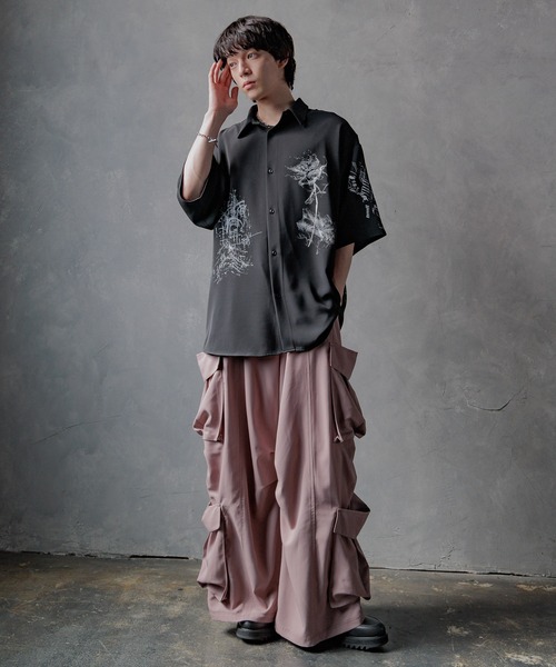 HARE（ハレ）の「【SET UP対応】ダブルポケットカーゴパンツ(HARE)（カーゴパンツ・メンズ・チェック/グレー/ブラック/ブラック系その他/ピンク/グレー系その他/グリーン/ブラック系その他2・SMALL/MEDIUM）」の22枚目の写真