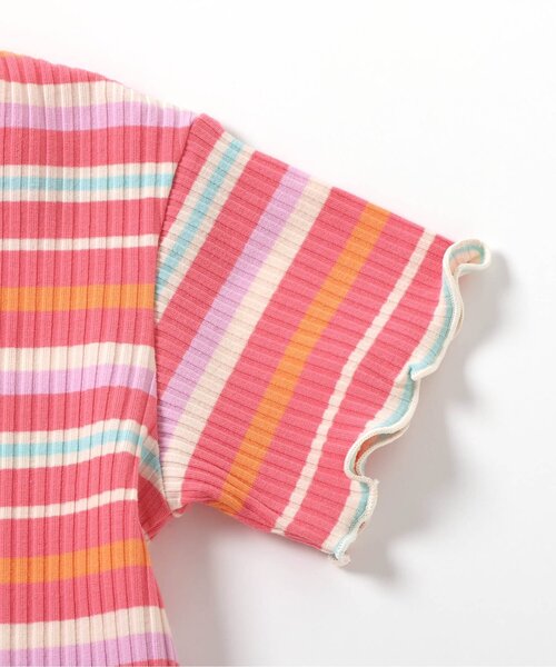 BREEZE（ブリーズ）の「【リンク/ジュニア対応】前後2wayメロウリブ半袖Tシャツ（Tシャツ/カットソー・キッズ・ブラック/パープル/アイボリー/レインボー/ピンク・90/100/110/120/80/130/140）」の19枚目の写真