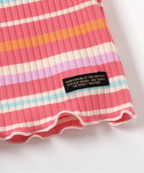 BREEZE（ブリーズ）の「【リンク/ジュニア対応】前後2wayメロウリブ半袖Tシャツ（Tシャツ/カットソー・キッズ・ブラック/パープル/アイボリー/レインボー/ピンク・90/100/110/120/80/130/140）」の20枚目の写真