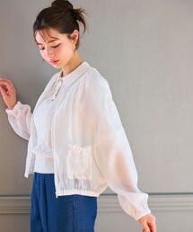 Feroux（フェルゥ）の「リボンポケット シアー ブルゾン（ブルゾン）」