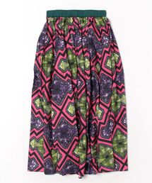 スカート（グリーン・カーキ/緑色系・花柄・ボタニカル柄