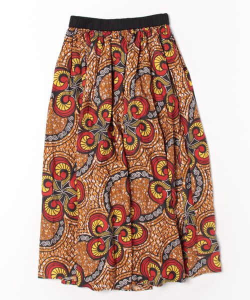 チャイハネ（チャイハネ）の「【チャイハネ】ラフィキロングスカート（スカート・レディース・マスタード/グリーン/ホワイト/ブルー/ブラック・FREE）」の6枚目の写真