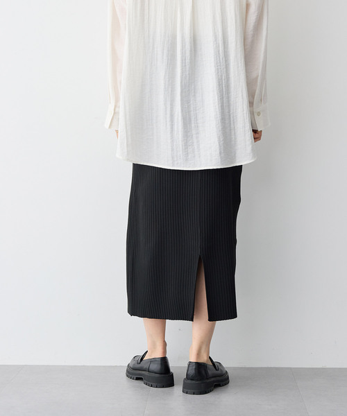 anyfee（エニフィー）の「【anyfee/プラスサイズ】ドライタッチサマーリブニットタイトスカート◆新色追加◆（スカート・レディース・ベージュ/イエロー/ピンク/グリーン/ブラック/ブルー/チャコール/レッド/カーキ/パープル・M/L/LL/3L/4L/5L）」の18枚目の写真