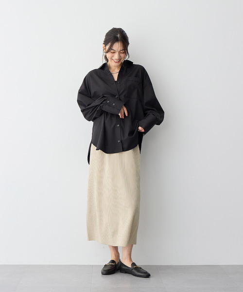 anyfee（エニフィー）の「【anyfee/プラスサイズ】ドライタッチサマーリブニットタイトスカート◆新色追加◆（スカート・レディース・ベージュ/イエロー/ピンク/グリーン/ブラック/ブルー/チャコール/レッド/カーキ/パープル・M/L/LL/3L/4L/5L）」の20枚目の写真