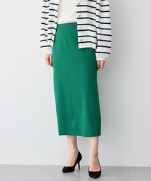 リブ」に該当するスカート（グリーン・カーキ/緑色系・タイト