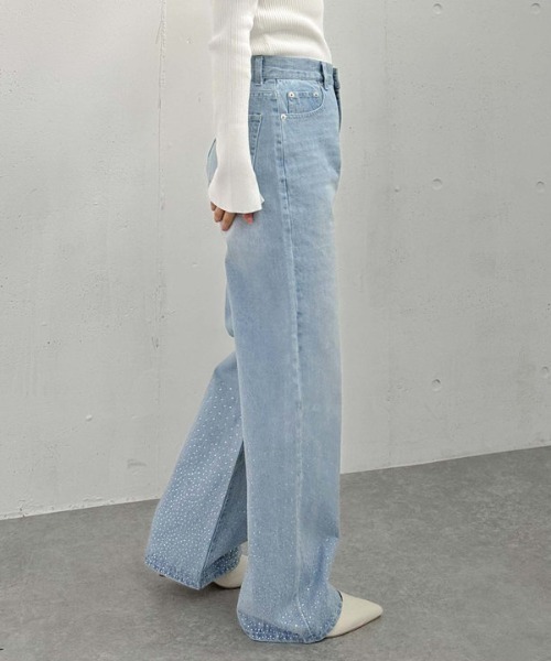 archives（アルシーヴ）の「ラインストーンデニム（デニムパンツ・レディース・ロイヤルブルー/ブルー/グレー・SMALL/MEDIUM）」の17枚目の写真