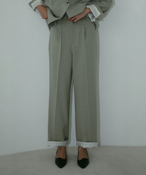 セール】BICOLOR HEM PANTS（その他パンツ）｜MANOF（マノフ）の  