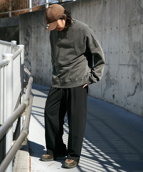 Goodwear（グッドウェア）の「【Goodwear】製品染めBIGトレーナー（スウェット・メンズ・グリーン/チャコール/ロイヤルブルー/ブルー系その他・LL/L/M/S）」の11枚目の写真