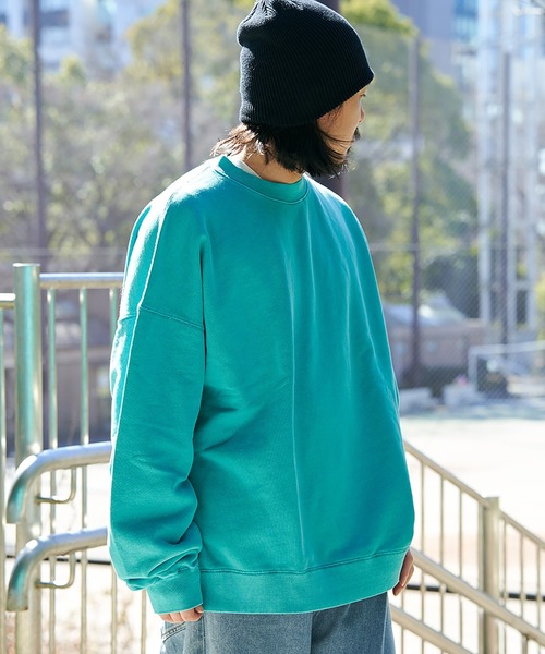 Goodwear（グッドウェア）の「【Goodwear】製品染めBIGトレーナー（スウェット・メンズ・グリーン/チャコール/ロイヤルブルー/ブルー系その他・LL/L/M/S）」の20枚目の写真