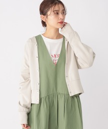 studio CLIP | コンパクトスムースフードカーディガン(カーディガン/ボレロ)