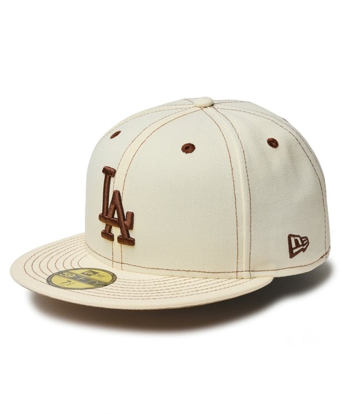 ■超稀少!ヤンキースvsドジャース／ベースボールキャップ　NEWERA/ベージュ □超稀少!ヤンキースvsドジャース／ベースボールキャップ NEWERA/ベージュ