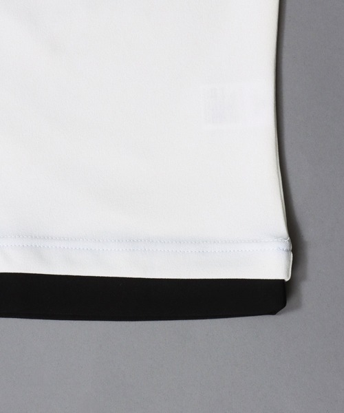 SITRY(シトリー)の「Amunzen Oversized Fake Layered T-shirt/UVカット 梨地 オーバーサイズ フェイクレイヤード ポケット 長袖Tシャツ ロンT(Tシャツ/カットソー・メンズ・ホワイト/チャコール/ブラック/ダークグリーン・LL/L/M)」の9枚目の写真