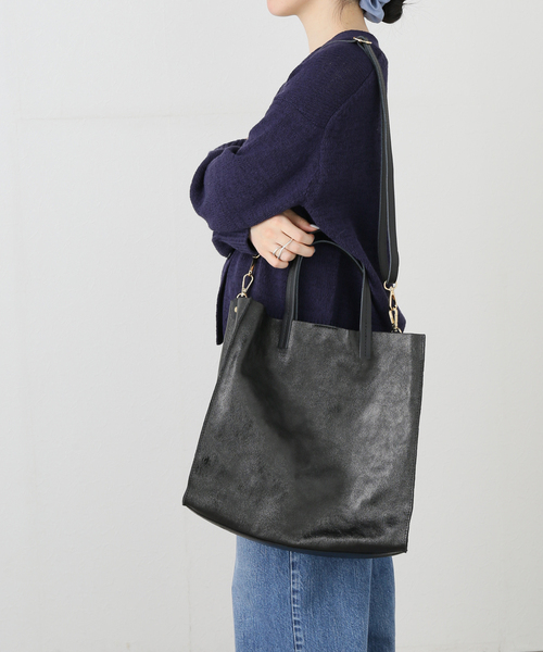 セール】【AULENTTI/オウレンティ】ポーチツキ BIG TOTE（ショルダー