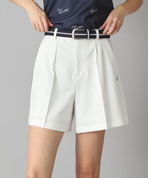 adabat（アダバット）の「【新レーベル ADABAT NAVY】UVカット/接触冷感 ストレッチツイルキュロット（その他パンツ・レディース・ホワイト/ブラック・42/40/38）」の3枚目の写真