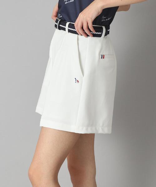 adabat（アダバット）の「【新レーベル ADABAT NAVY】UVカット/接触冷感 ストレッチツイルキュロット（その他パンツ・レディース・ホワイト/ブラック・42/40/38）」の4枚目の写真