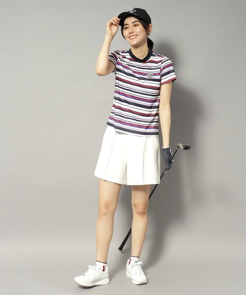 adabat（アダバット）の「【新レーベル ADABAT NAVY】UVカット/接触冷感 ストレッチツイルキュロット（その他パンツ・レディース・ホワイト/ブラック・42/40/38）」の18枚目の写真