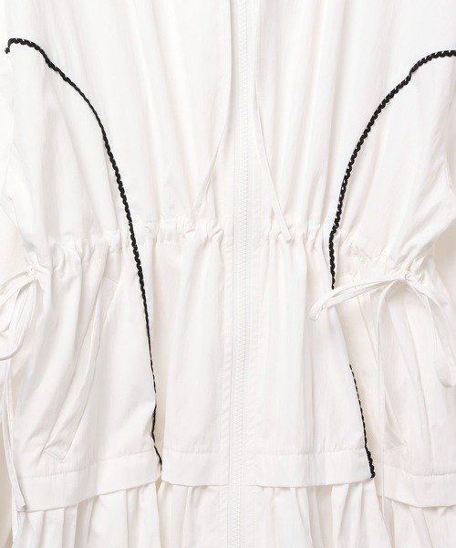 Heather（ヘザー）の「ピコレースラインフードワンピース　326093（ワンピース・レディース・オフホワイト/ブラック・FREE）」の8枚目の写真