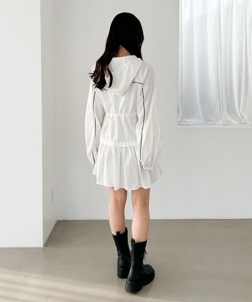 Heather（ヘザー）の「ピコレースラインフードワンピース　326093（ワンピース・レディース・オフホワイト/ブラック・FREE）」の19枚目の写真