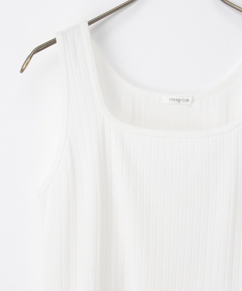 Honeys（ハニーズ）の「【ＵＶカット】針抜きテレコタンクトップ（タンクトップ・レディース・スミクロ/ベージュ/ピンク系その他/ブラック/オフホワイト/グレイッシュブルー/カーキ・L/LL/M/S）」の22枚目の写真