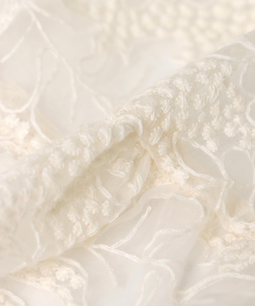 Three Four Time（ｽﾘｰﾌｫｰﾀｲﾑ）の「シアー刺繍レースチュニックブラウス（シャツ/ブラウス・レディース・アイボリー/ブラック・FREE）」の16枚目の写真