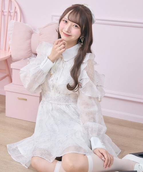 再販決定】花柄ミニワンピース（ワンピース）｜ROJITA（ロジータ）の