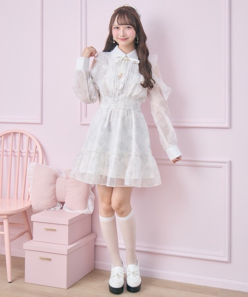 ROJITA（ロジータ）の「【再販決定】花柄ミニワンピース（ワンピース・レディース・ピンク/ブルー/ホワイト/アイボリー・FREE/MEDIUM）」の13枚目の写真