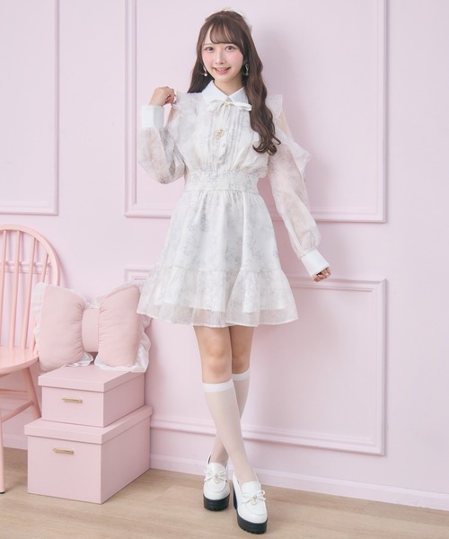 ROJITA（ロジータ）の「【再販決定】花柄ミニワンピース（ワンピース・レディース・ピンク/ブルー/ホワイト/アイボリー・FREE/MEDIUM）」の15枚目の写真