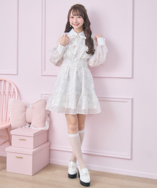 ROJITA（ロジータ）の「【再販決定】花柄ミニワンピース（ワンピース・レディース・ピンク/ブルー/ホワイト/アイボリー・FREE/MEDIUM）」の16枚目の写真