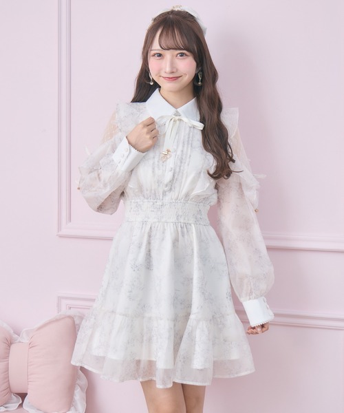 ROJITA（ロジータ）の「【再販決定】花柄ミニワンピース（ワンピース・レディース・ピンク/ブルー/ホワイト/アイボリー・FREE/MEDIUM）」の17枚目の写真