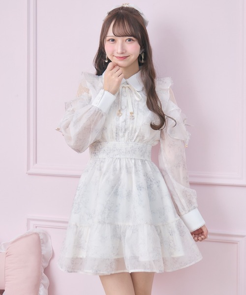 ROJITA（ロジータ）の「【再販決定】花柄ミニワンピース（ワンピース・レディース・ピンク/ブルー/ホワイト/アイボリー・FREE/MEDIUM）」の18枚目の写真