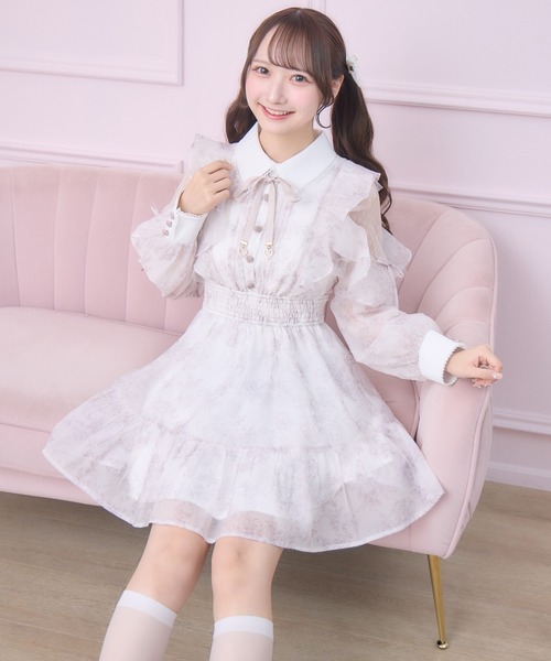 ROJITA（ロジータ）の「【再販決定】花柄ミニワンピース（ワンピース・レディース・ピンク/ブルー/ホワイト/アイボリー・FREE/MEDIUM）」の21枚目の写真