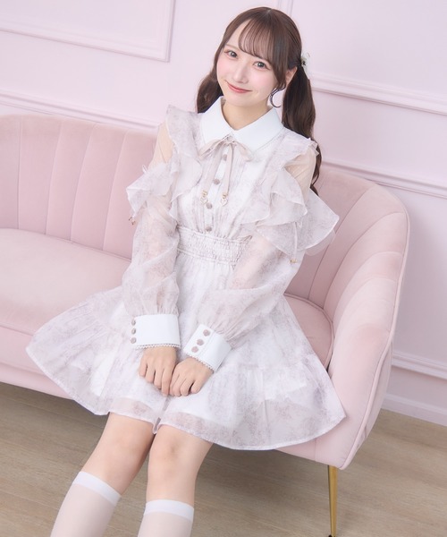 ROJITA（ロジータ）の「【再販決定】花柄ミニワンピース（ワンピース・レディース・ピンク/ブルー/ホワイト/アイボリー・FREE/MEDIUM）」の22枚目の写真