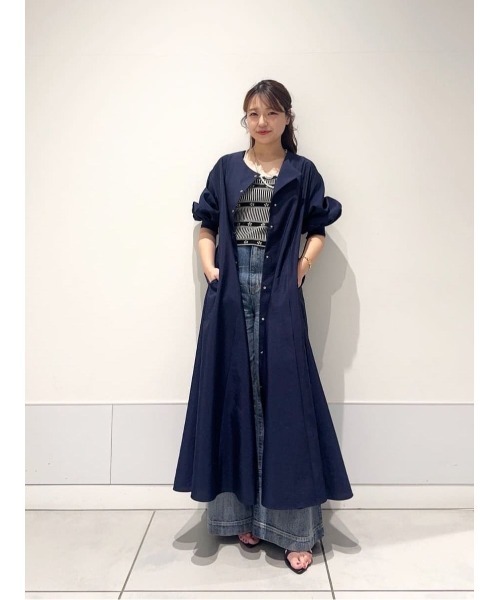 LOULOU WILLOUGHBY(ルルウィルビー)の「【LOULOU WILLOUGHBY】ヴィンテージオーガンパフワンピース(ワンピース・レディース・ネイビー/ピンク・1/2)」の16枚目の写真