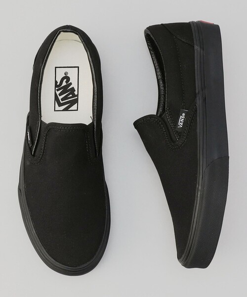 VANS(バンズ)の「【再入荷/新サイズ登場】VANS(ヴァンズ)UA CL SLIP ON/ヴァンズ クラシックスリッポン(WEB限定サイズ・カラー)(スリッポン・レディース・その他1/その他2/ブラック・23.5cm/23cm/24cm/25cm/24.5cm/25.5cm)」の2枚目の写真