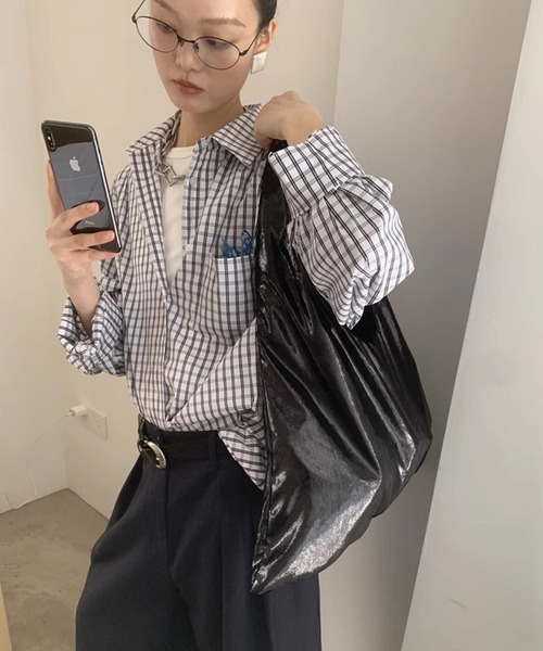 LONSLAN(ロンスラン)の「【LONSLAN】ワイドクロップドパンツ LONW25s019(その他パンツ・レディース・ダークネイビー/ダークグレー・L/M/S)」の9枚目の写真
