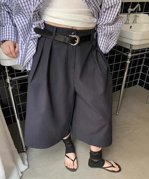 LONSLAN(ロンスラン)の「【LONSLAN】ワイドクロップドパンツ LONW25s019(その他パンツ・レディース・ダークネイビー/ダークグレー・L/M/S)」の19枚目の写真