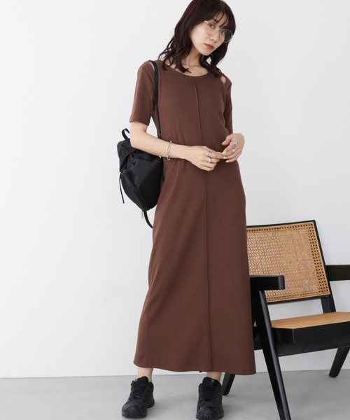 ERISABETTA FRANCHI ひざ丈ワンピース 半袖 シンプル 日本未入荷 楽天市場】【送料無料】即納 リブ ニットワンピース 膝丈