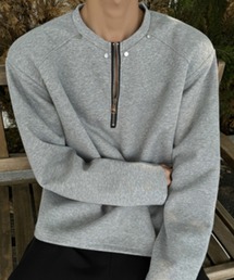 ベーシック ハーフジップトップス メンズ 秋物 秋服 2026年秋冬